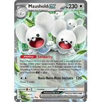 Maushold EX 155/182 SV Paradox Rift Holo Ultra Rare Pokemon Card NEAR MINT TCG