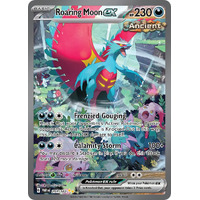 Roaring Moon EX 251/182 SV Paradox Rift Special Illustration Rare Pokemon Card NEAR MINT TCG