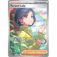 Parasol Lady 255/182 SV Paradox Rift Special Illustration Rare Pokemon Card NEAR MINT TCG