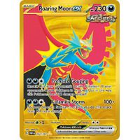 Roaring Moon EX 262/182 SV Paradox Rift Gold Secret Rare Pokemon Card NEAR MINT TCG