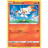 Scorbunny 30/202 SWSH Base Set Common Pokemon Card NEAR MINT TCG