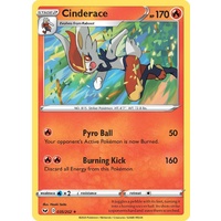 Cinderace 35/202 SWSH Base Set Holo Rare Pokemon Card NEAR MINT TCG