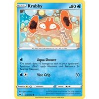 Krabby 42/202 SWSH Base Set Common Pokemon Card NEAR MINT TCG