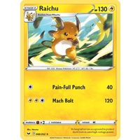 Raichu 66/202 SWSH Base Set Rare Pokemon Card NEAR MINT TCG