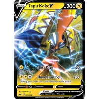 Tapu Koko V 72/202 SWSH Base Set Holo Ultra Rare Pokemon Card NEAR MINT TCG
