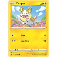 Yamper 74/202 SWSH Base Set Common Pokemon Card NEAR MINT TCG