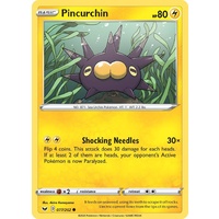 Pincurchin 77/202 SWSH Base Set Common Pokemon Card NEAR MINT TCG