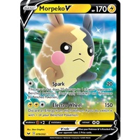 Morpeko V 79/202 SWSH Base Set Holo Ultra Rare Pokemon Card NEAR MINT TCG