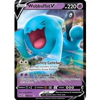 Wobbuffet V 86/202 SWSH Base Set Holo Ultra Rare Pokemon Card NEAR MINT TCG