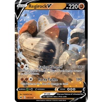 Regirock V 104/202 SWSH Base Set Holo Ultra Rare Pokemon Card NEAR MINT TCG