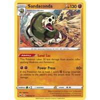 Sandaconda 110/202 SWSH Base Set Holo Rare Pokemon Card NEAR MINT TCG