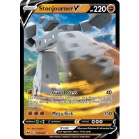 Stonjourner V 115/202 SWSH Base Set Holo Ultra Rare Pokemon Card NEAR MINT TCG