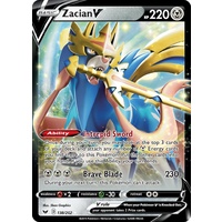 Zacian V 138/202 SWSH Base Set Holo Ultra Rare Pokemon Card NEAR MINT TCG