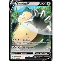 Snorlax V 141/202 SWSH Base Set Holo Ultra Rare Pokemon Card NEAR MINT TCG