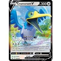 Cramorant V 155/202 SWSH Base Set Holo Ultra Rare Pokemon Card NEAR MINT TCG