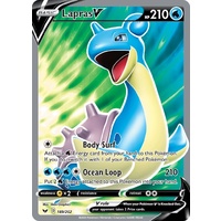 Lapras V 189/202 SWSH Base Set Holo Ultra Rare Full Art Pokemon Card NEAR MINT TCG