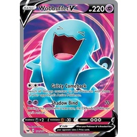 Wobbuffet V 191/202 SWSH Base Set Holo Ultra Rare Full Art Pokemon Card NEAR MINT TCG