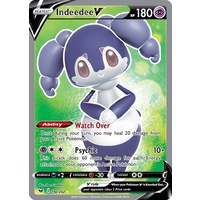 Indeedee V 192/202 SWSH Base Set Holo Ultra Rare Full Art Pokemon Card NEAR MINT TCG