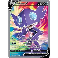 Sableye V 194/202 SWSH Base Set Holo Ultra Rare Full Art Pokemon Card NEAR MINT TCG