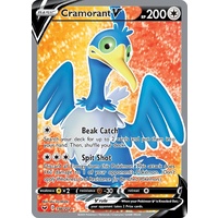 Cramorant V 198/202 SWSH Base Set Holo Ultra Rare Full Art Pokemon Card NEAR MINT TCG