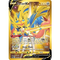 Zacian V 211/202 SWSH Base Set Holo Gold Secret Rare Full Art Pokemon Card NEAR MINT TCG