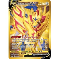 Zamazenta V 212/202 SWSH Base Set Holo Gold Secret Rare Full Art Pokemon Card NEAR MINT TCG