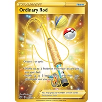 Ordinary Rod 215/202 SWSH Base Set Holo Secret Rare Full Art Pokemon Card NEAR MINT TCG