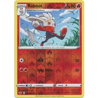Raboot 33/202 SWSH Base Set Reverse Holo Uncommon Pokemon Card NEAR MINT TCG