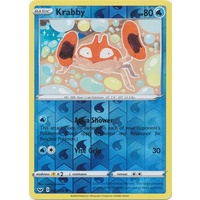 Krabby 42/202 SWSH Base Set Reverse Holo Common Pokemon Card NEAR MINT TCG