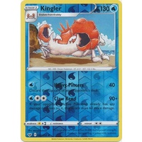 Kingler 44/202 SWSH Base Set Reverse Holo Uncommon Pokemon Card NEAR MINT TCG