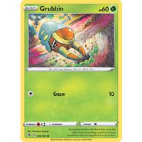 Grubbin 16/192 SWSH Rebel Clash Common Pokemon Card NEAR MINT TCG