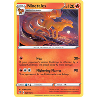 Ninetales 25/192 SWSH Rebel Clash Rare Pokemon Card NEAR MINT TCG