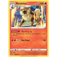 Arcanine 28/192 SWSH Rebel Clash Rare Pokemon Card NEAR MINT TCG