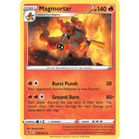 Magmortar 30/192 SWSH Rebel Clash Rare Pokemon Card NEAR MINT TCG