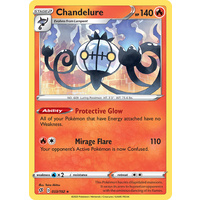 Chandelure 33/192 SWSH Rebel Clash Holo Rare Pokemon Card NEAR MINT TCG