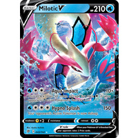 Milotic V 43/192 SWSH Rebel Clash Holo Ultra Rare Pokemon Card NEAR MINT TCG