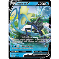 Inteleon V 49/192 SWSH Rebel Clash Holo Ultra Rare Pokemon Card NEAR MINT TCG