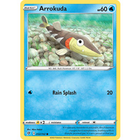 Arrokuda 52/192 SWSH Rebel Clash Common Pokemon Card NEAR MINT TCG