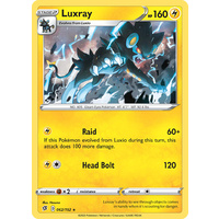 Luxray 62/192 SWSH Rebel Clash Holo Rare Pokemon Card NEAR MINT TCG