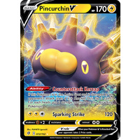 Pincurchin V 72/192 SWSH Rebel Clash Holo Ultra Rare Pokemon Card NEAR MINT TCG