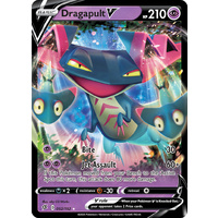 Dragapult V 92/192 SWSH Rebel Clash Holo Ultra Rare Pokemon Card NEAR MINT TCG