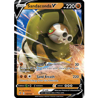 Sandaconda V 108/192 SWSH Rebel Clash Holo Ultra Rare Pokemon Card NEAR MINT TCG
