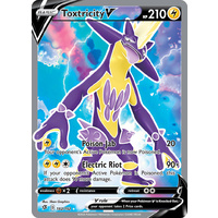 Toxtricity V 182/192 SWSH Rebel Clash Holo Ultra Rare Full Art Pokemon Card NEAR MINT TCG