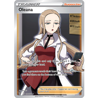Oleana 191/192 SWSH Rebel Clash Holo Ultra Rare Full Art Trainer Pokemon Card NEAR MINT TCG