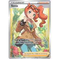 Sonia 192/192 SWSH Rebel Clash Holo Ultra Rare Full Art Trainer Pokemon Card NEAR MINT TCG