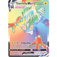 Toxtricity VMAX 196/192 SWSH Rebel Clash Holo Hyper Rainbow Rare Full Art Pokemon Card NEAR MINT TCG