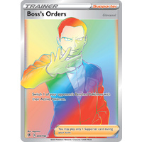 Boss's Orders 200/192 SWSH Rebel Clash Holo Hyper Rainbow Rare Full Art Pokemon Card NEAR MINT TCG