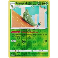 Metapod 2/192 SWSH Rebel Clash Reverse Holo Uncommon Pokemon Card NEAR MINT TCG