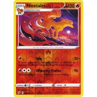 Ninetales 25/192 SWSH Rebel Clash Reverse Holo Rare Pokemon Card NEAR MINT TCG