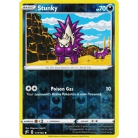 Stunky 114/192 SWSH Rebel Clash Reverse Holo Common Pokemon Card NEAR MINT TCG
